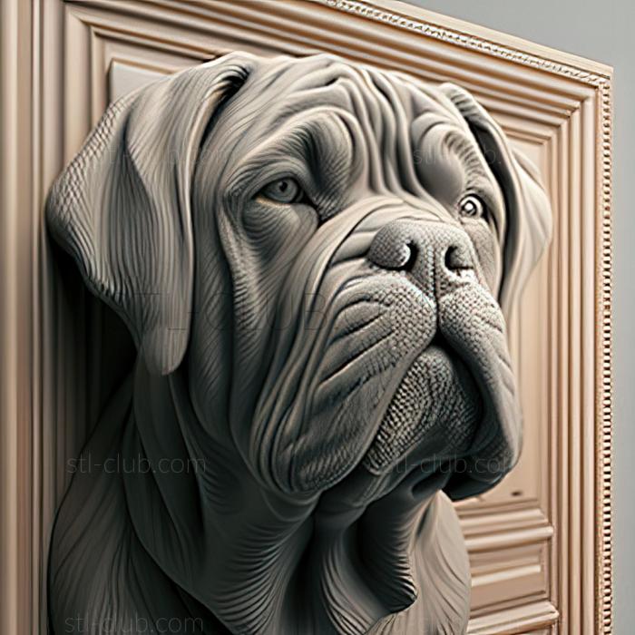 3D model st Neapolitan Mastiff dog (STL)